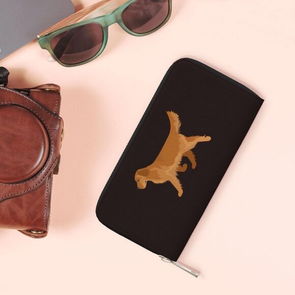 Cute Travel Wallet for Men & Women - Large Capacity Golden Retriever Clutch - Picture 7 of 8